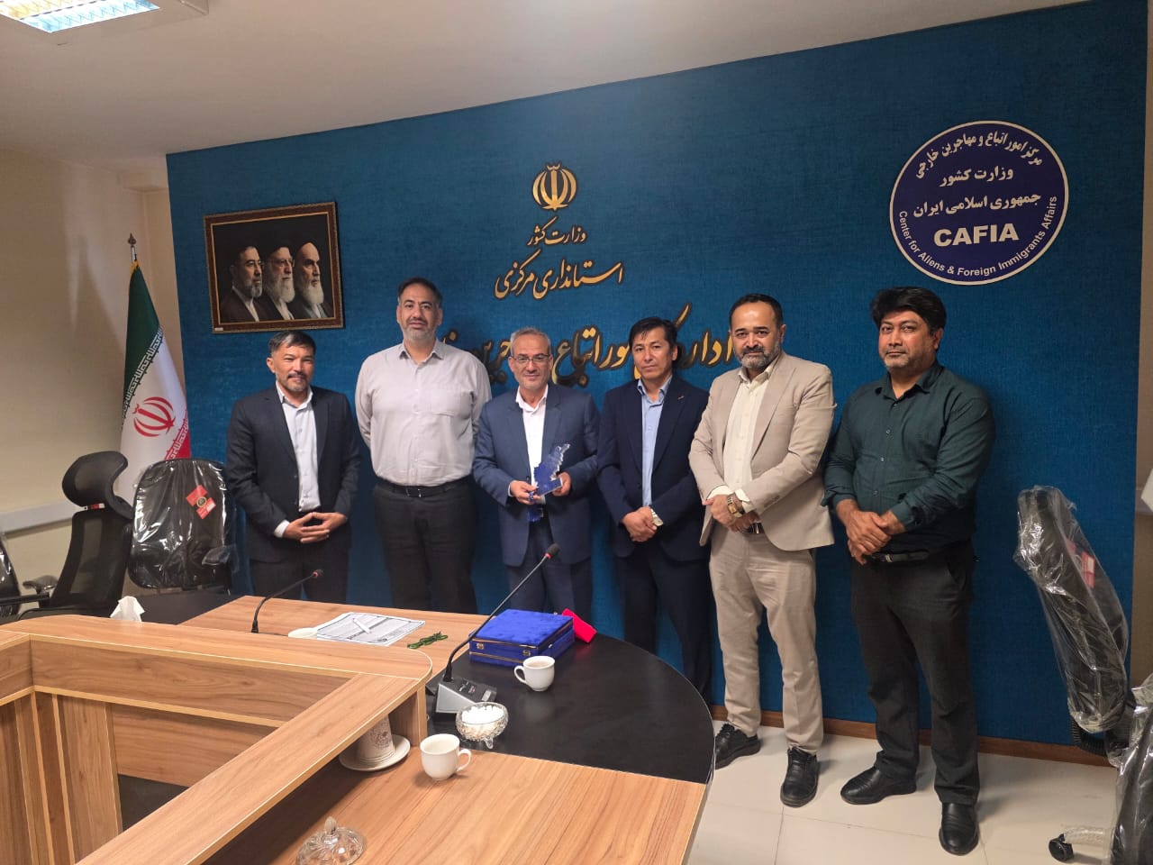 دیدار مجدد هیئت نمایندگی کمیته فوتسال افغانستان با مدیرکل امور اتباع و مهاجرین خارجی استان مرکزی